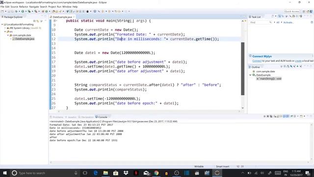 Date Class in Java смотреть онлайн