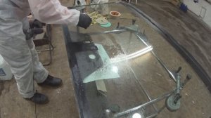 Как убрать шелкографию с лобового стекла!