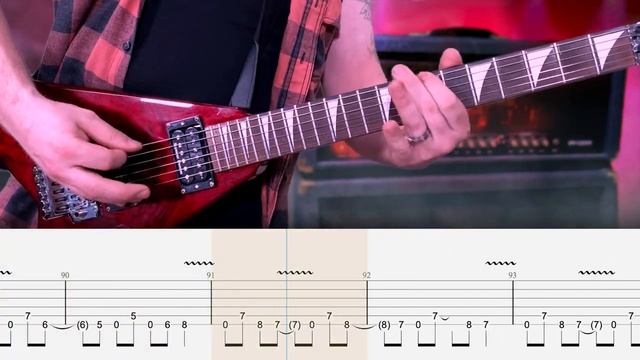 Trust - Megadeth (Табулатура) Guitar Tutorial TABS