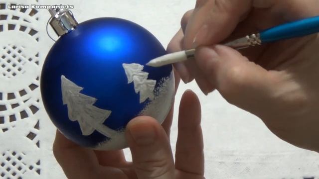 Елочные игрушки. Часть 2. Как разрисовать шарики смотреть онлайн