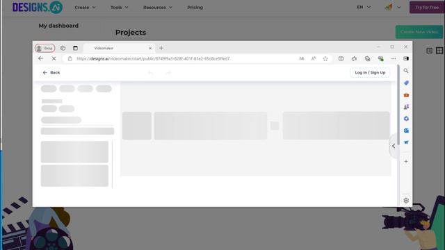 Генерации видео/видеопрезентаций с помощью сервиса «Designs.AI»