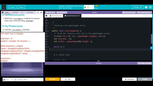 AP CS A - Code.org: Unit 5: Lesson 4 #2 (2023) смотреть онлайн