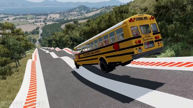 Vehicles VS Wave Road - BeamNG Drive