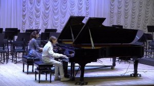 А. Цфасман. Снежинки. Фортепианный дуэт Анастасия Р. и Артем В.