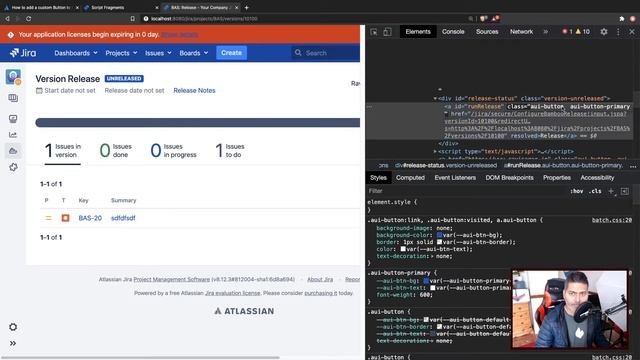 ScriptRunner for Jira - Button on release page using Script Fragments смотреть онлайн