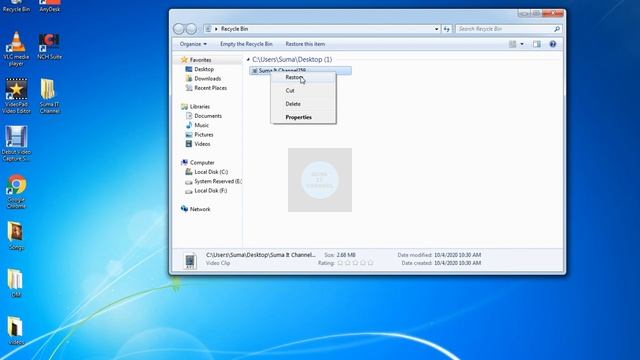 Recycle Bin, Recycle Bin Properties, Recycle Bin Memory, Computer Basics Telugu Tutorial - 39 смотреть онлайн