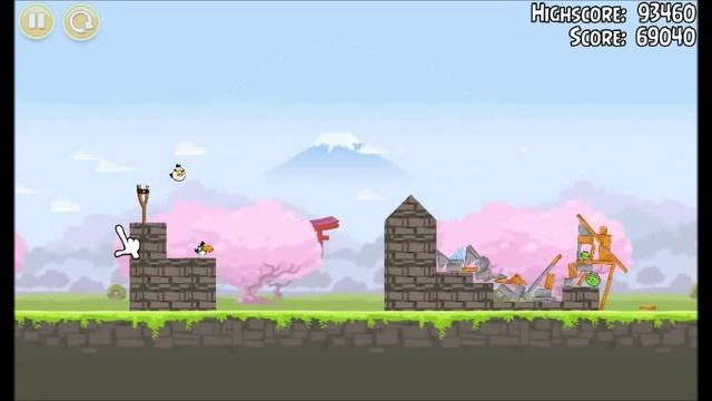 Angry Birds Seasons Cherry Blossom 1-1 to 1-15 walkthrough (ALL levels 3 STAR ***) смотреть онлайн