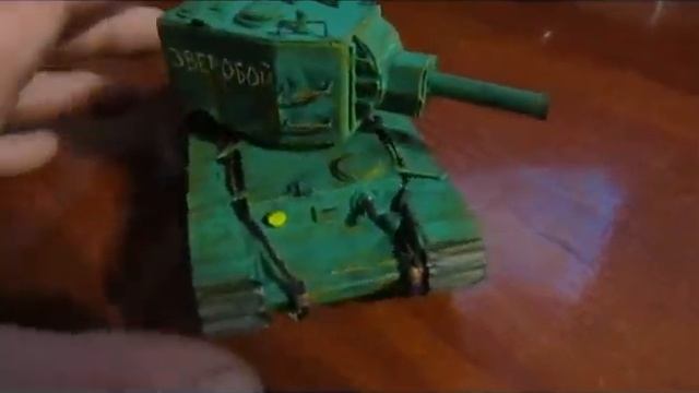 Модель танка КВ-2 из бумаги смотреть онлайн