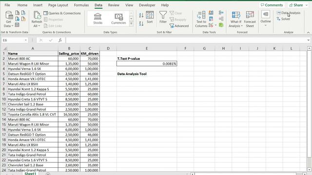 How to find the P value in Excel смотреть онлайн