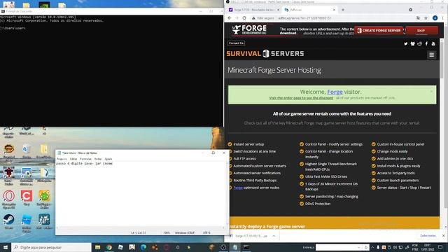 Primeiro tutorial do canal/como abrir arquivos .jar pelo cdm смотреть онлайн