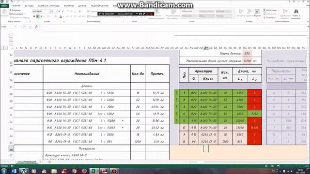 Спецификация арматуры и ведомость расхода стали смотреть онлайн