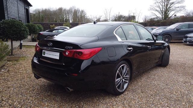 [4K] Infiniti Q50 Sport Tech 3.0 Twin Turbo V6 Registered May 2018(18) Finished In Black Metallic