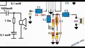Усилитель на моно микросхеме TDA2003 правильная схема.