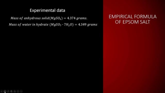 Determination of percentage of water in a hydrate смотреть онлайн