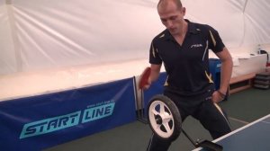 Тренировка наката и топ спина на колесе