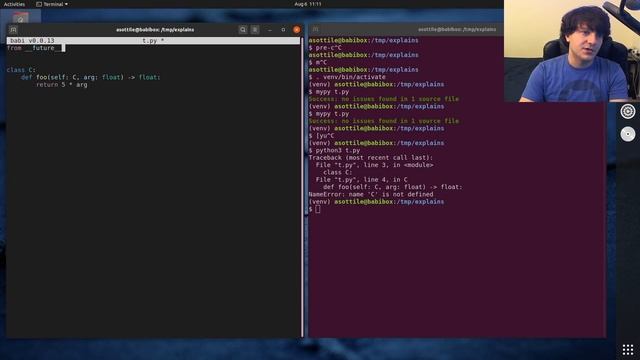 python typing: why not self? (intermediate) anthony explains #076 смотреть онлайн