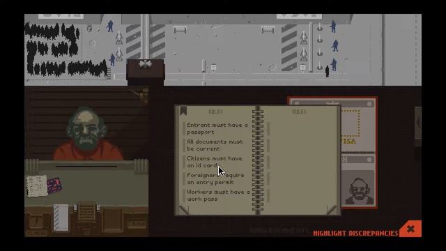 Papers, Please - 02 - Glory to Arstotzka! смотреть онлайн