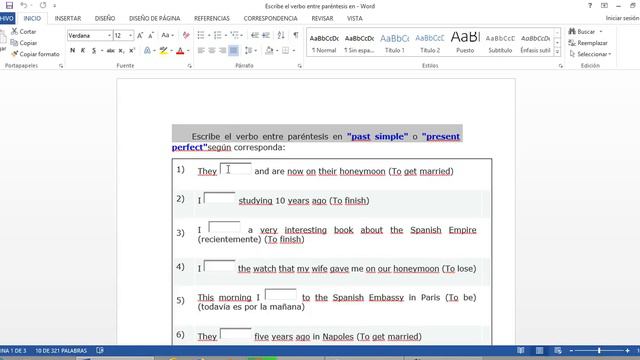 homework presente perfecto and pasado simple смотреть онлайн