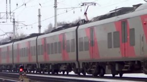 Приветливый электропоезд ЭС1-028 + ЭС1-027 «Ласточка»:-)