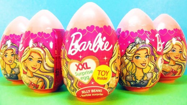 Огромные пластиковые яйца БАРБИ XXL! СЮРПРИЗЫ с игрушками Barbie TOYS Kinder Surprise eggs unboxing