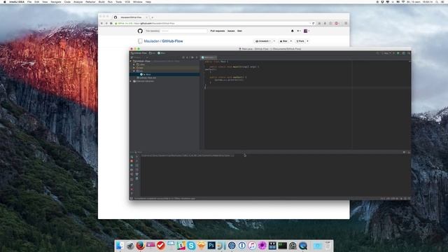 Работа по GitHub Flow смотреть онлайн