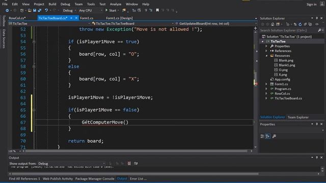 C# Tic-Tac-Toe game against the Computer in WinForms - Part 1 смотреть онлайн