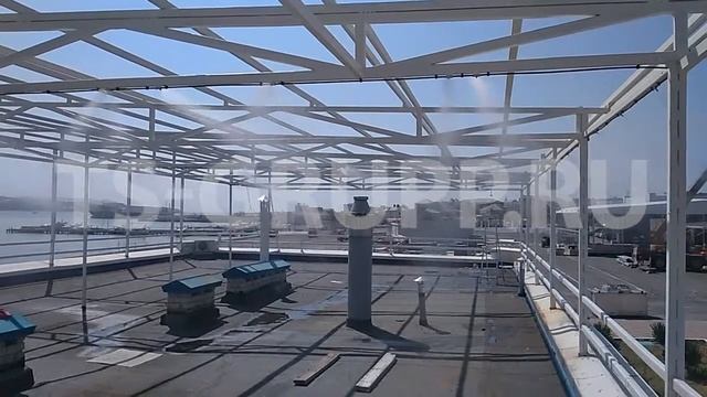 Охлаждение туманом открытой площадки в г. Геленджике смотреть онлайн