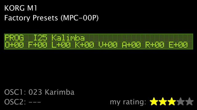 KORG M1 Factory Presets (MPC-00P) Part 1/3 смотреть онлайн