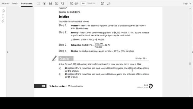 IAS 33 Part 3 Diluted EPS