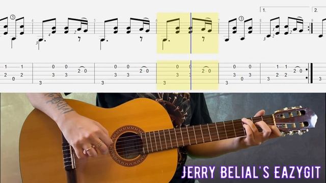 Собачий Вальс / Как играть на гитаре / Ноты / Табулатура / Разбор / Flohwalzer / Sheetmusic & TAB's