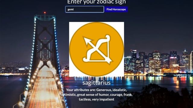 Zodiac Sign - HTML, CSS, JavaScript, jQuery смотреть онлайн
