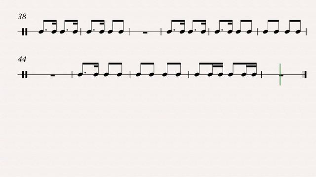 🎵A SIMPLE 2/4 rhythm reading exercise at 110bpm! 🥁🎵 смотреть онлайн