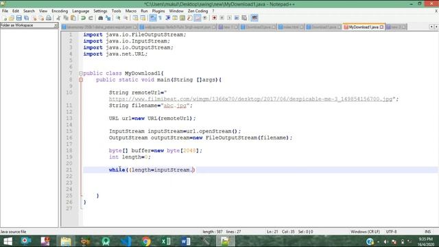 How to download an image file from internet in Java смотреть онлайн