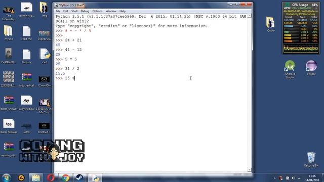 PYTHON 3.5 Tutorial Bahasa Indonesia - [4] Math смотреть онлайн