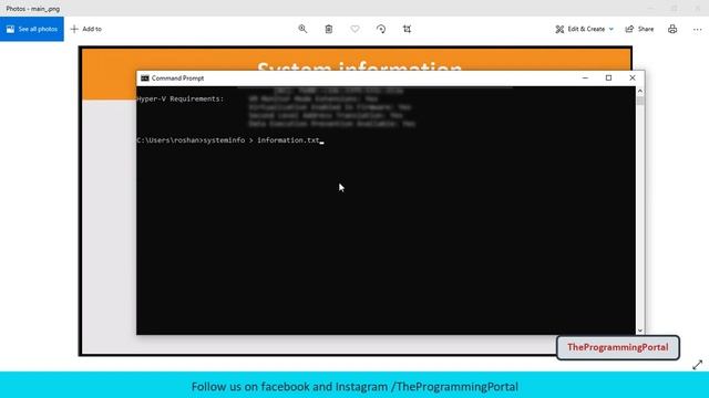 System information using CMD and PowerShell смотреть онлайн