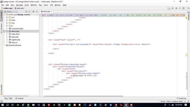 how to make template partition in user side in php online quiz смотреть онлайн
