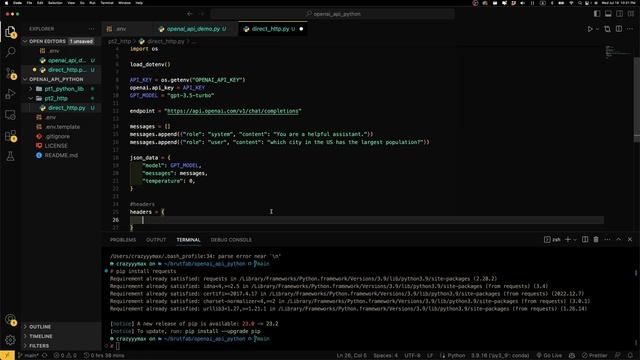 ULTIMATE Beginner’s Guide: OpenAI ChatGPT API + Python through HTTP request смотреть онлайн