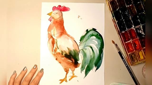 Как нарисовать Петуха для детей, поэтапно смотреть онлайн