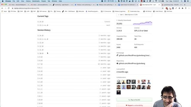 How to find out which @wordpress/* packages versions are used in Gutenberg plugin? смотреть онлайн