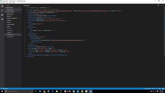 Office add-in Yeoman Generator demonstration смотреть онлайн