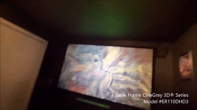 Elite Screens Sable Frame CineGrey 3D® Ceiling Ambient Light Rejecting Projector Screen