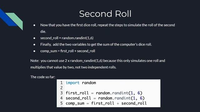 How to simulate a dice roll in Python and guess the result смотреть онлайн