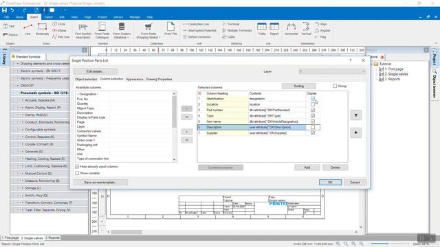 FluidDraw P6: Creating, modifying and saving parts lists смотреть онлайн