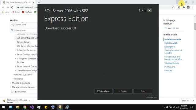 LocalDB Errors(Provider: SQL Network Interfaces Error: 50/52-Local Database Runtime Error Occurred.