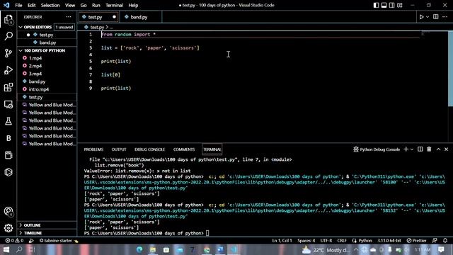 Python List and Random Module | Day 4 смотреть онлайн