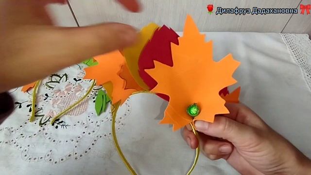 Күзгі ободок ./Осенный ободок ??#осень #поделкисвоимируками #полпишись