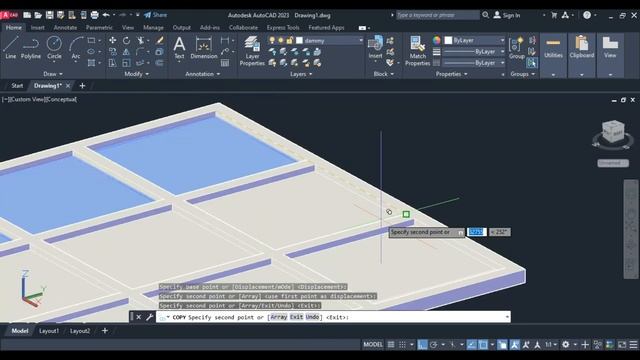 AutoCAD 2023 3D tutorial for beginners || AutoCAD House Design (3D) || AutoCAD 3D Glass Grill | (25 смотреть онлайн