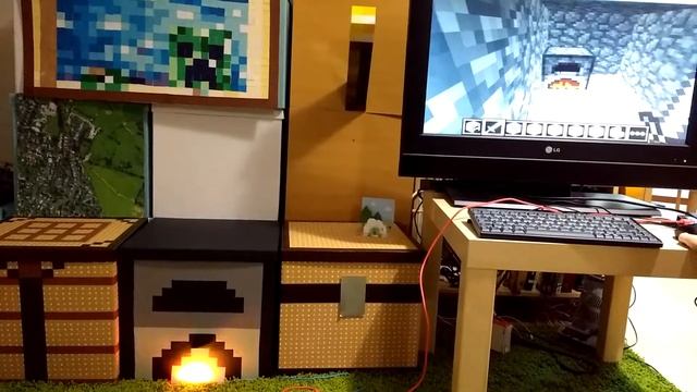 Light Up a Real-world Minecraft Furnace with Flotilla & Minecraft Pi смотреть онлайн