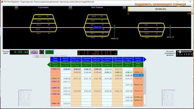 pva train dispatcher-симулятор ЖД диспетчера смотреть онлайн