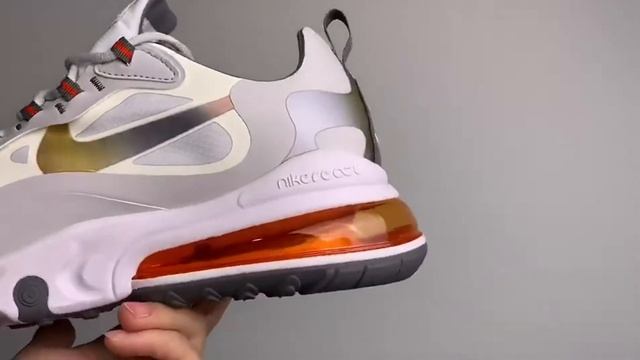 CD6615 100 Nike Air Max 270 React Summit White Bust Grey Smoke Grey Metallic Gold 2020 смотреть онлайн